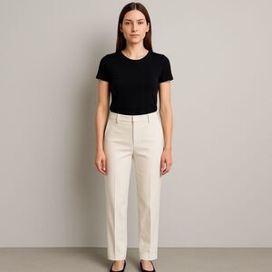 Elegant Cream Women's Pants